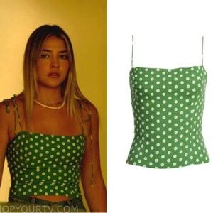 Aso Sarah Cameron Reformation Green Top